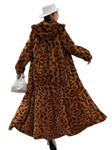 Coat - Winter Leopard Fur Jacket