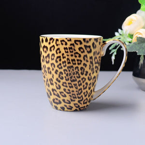 Tea Set - Coffee Mug and Tea Set Leopard Print