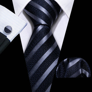 Ties Hanky Cufflinks Silk Set