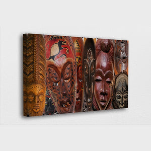 Painting - Traditional African Tribe Masks