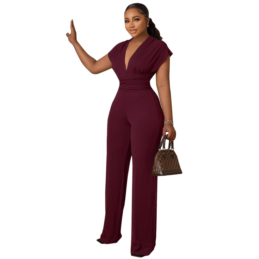 Elegant Halter Neck Pant Suit