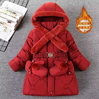 Girls Jacket Warm Windproof Outerwear