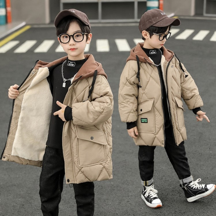 Coat - Children Winter Cotton Jacket Boy