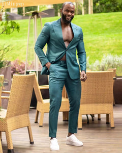 Suit - 2 Pieces Peaked Lapel Single Breasted Suit