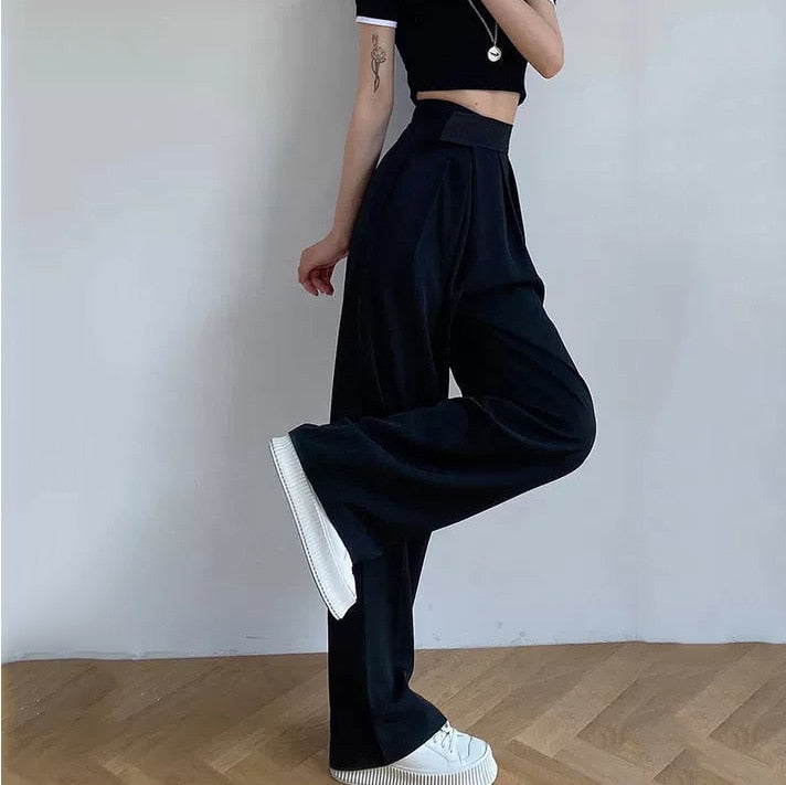 Draped Straight Pants