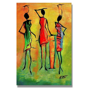 Painting - African Woman Classic Vintage Wall Art