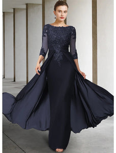 Gorgeous Lace Chiffon Beaded Evening Gowns