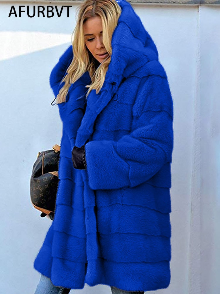 Coat - High Quality Luxury Long Fur Coat