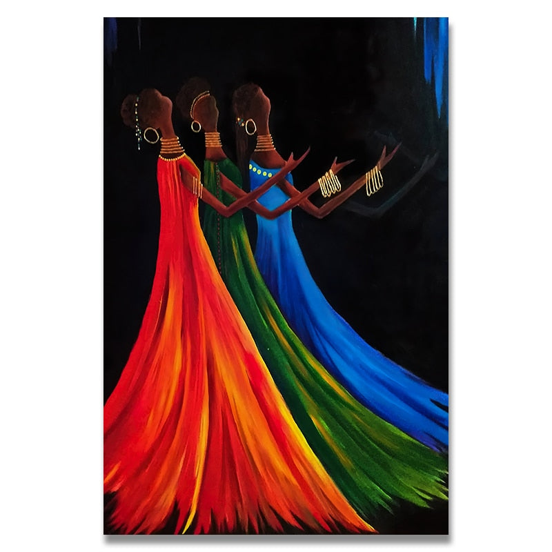 Painting - African Woman Classic Vintage Wall Art