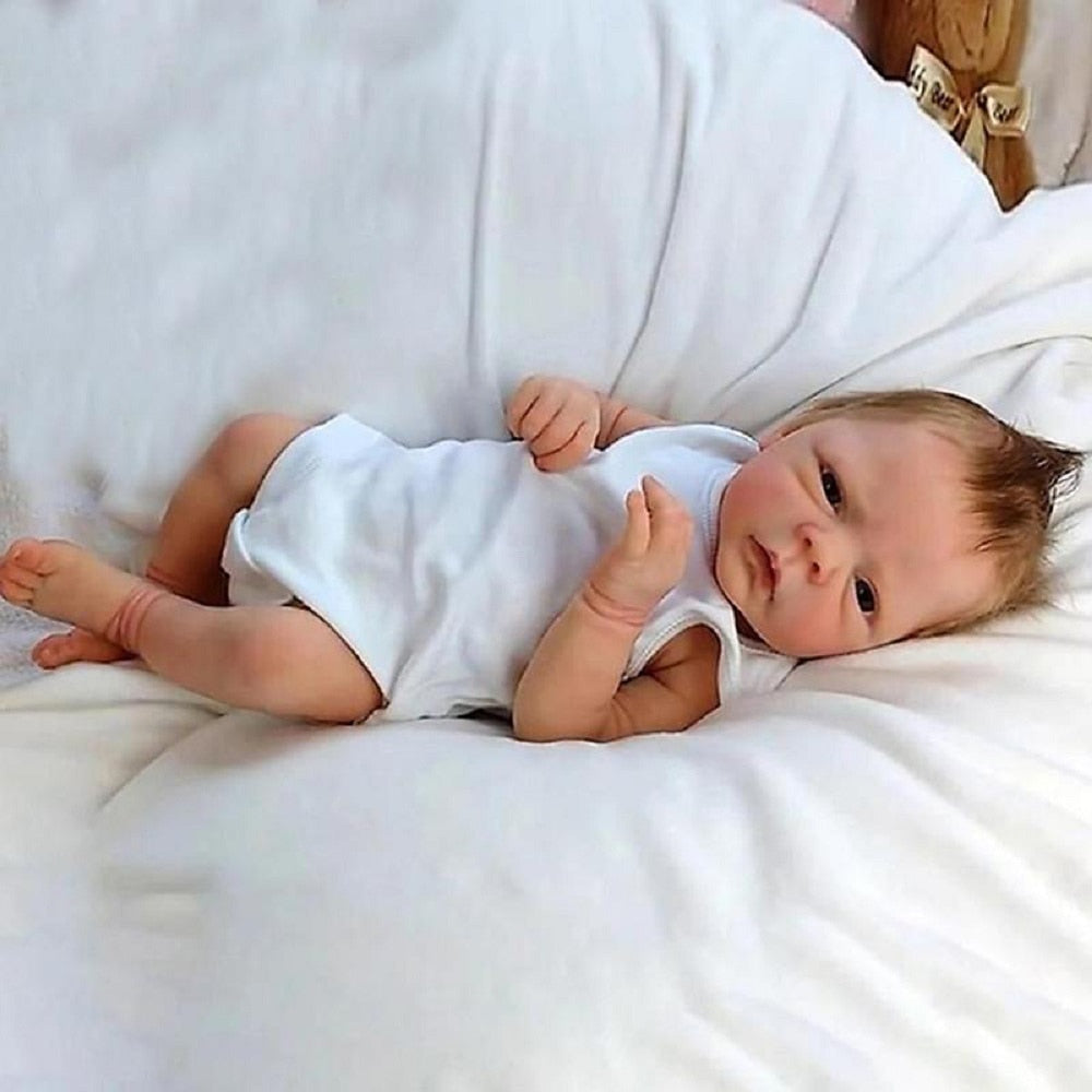 48CM Full Body Vinyl Newborn Boy Doll