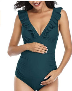 Maternity  Ruffle Beachwear Swimsuit