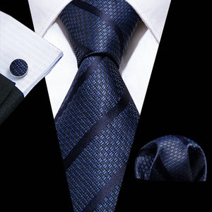 Ties Hanky Cufflinks Silk Set