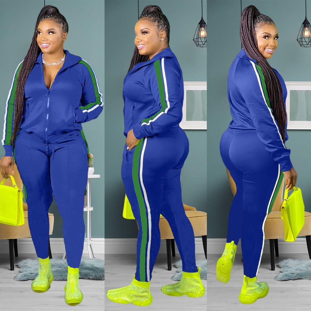 2 Piece Women Fall Clothes Sweat suit-Just4uCollectible