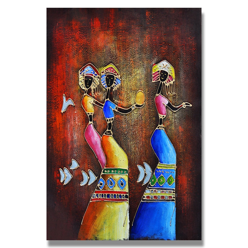 Painting - African Woman Classic Vintage Wall Art