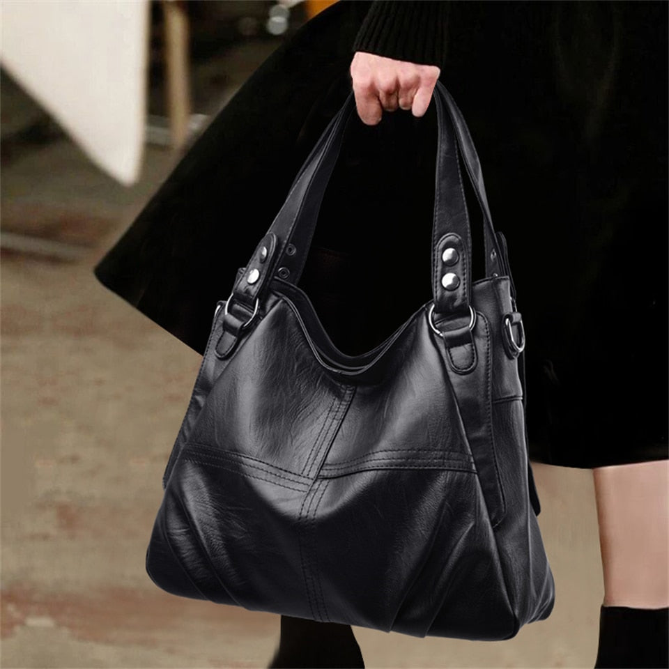 Purse - High-end Leather Top-handle Bag