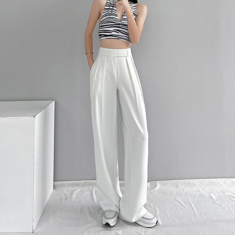 Draped Straight Pants