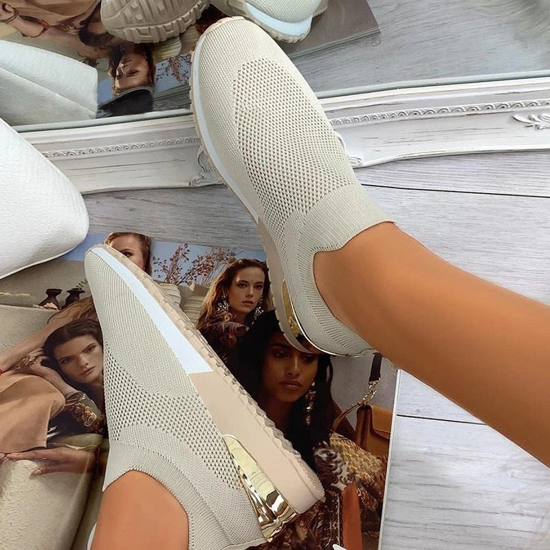 Shoe - Trendy platform Flats Sneakers