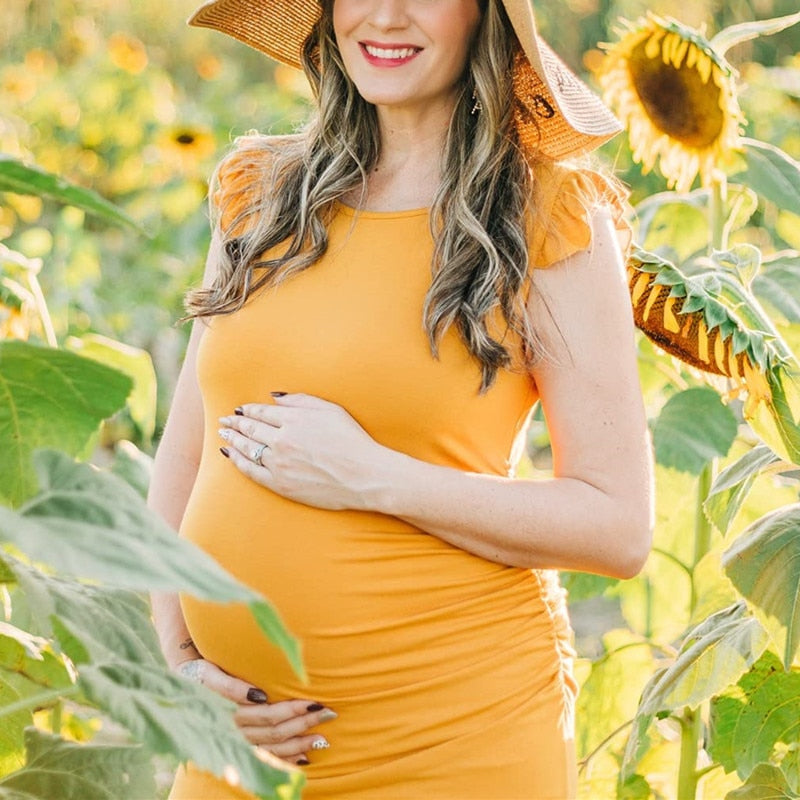 Summer Maternity Stretchy Dress