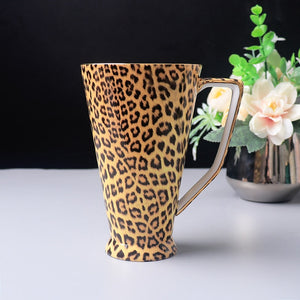 Tea Set - Coffee Mug and Tea Set Leopard Print