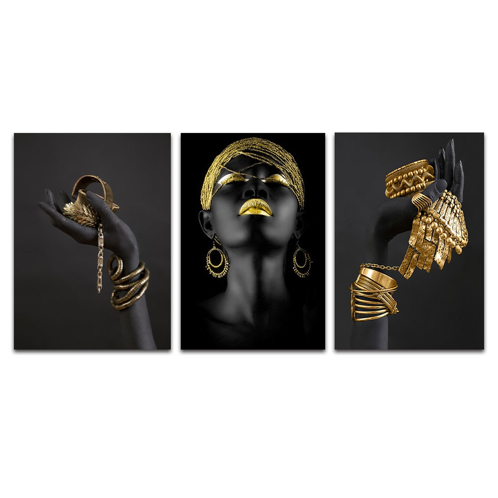 Modern African Woman Wall Art Prints