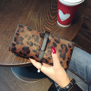 Long Leopard Wallets