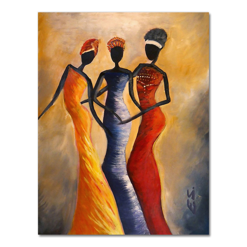 Painting - African Woman Classic Vintage Wall Art