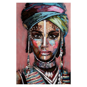 Painting - African Art Woman Painting