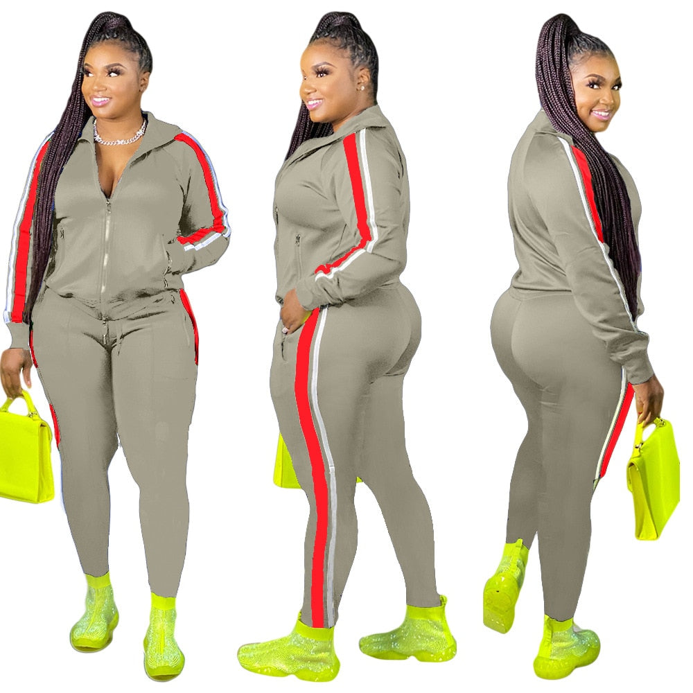 2 Piece Women Fall Clothes Sweat suit-Just4uCollectible