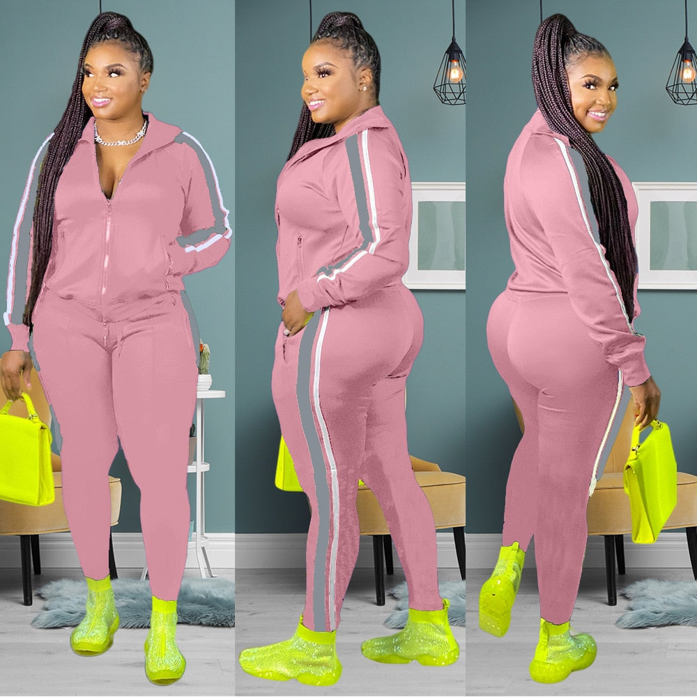 2 Piece Women Fall Clothes Sweat suit-Just4uCollectible