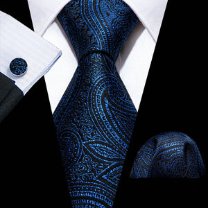 Ties Hanky Cufflinks Silk Set