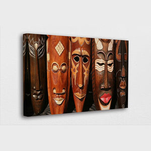 Painting - Traditional African Tribe Masks