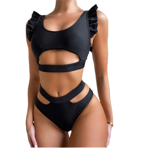 Bikini Sets Black Push Up Swimsuit