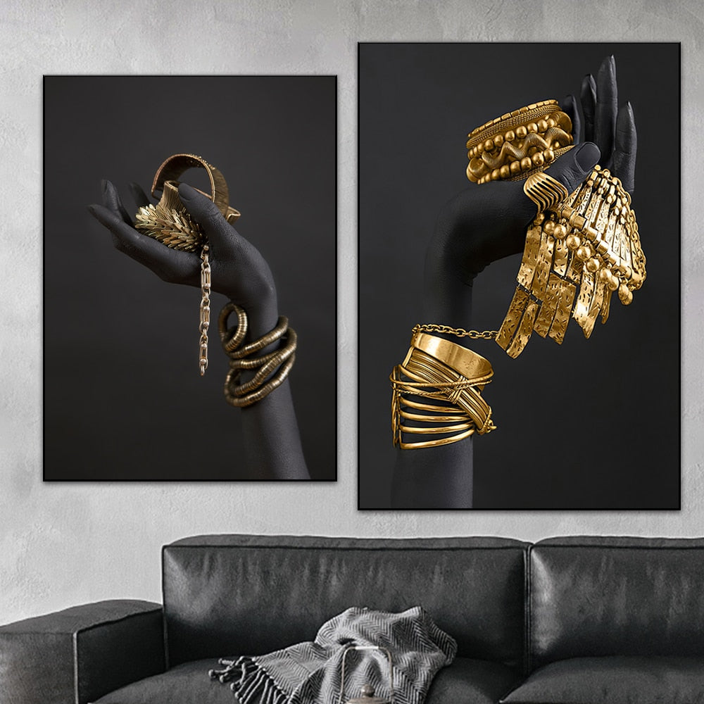 Modern African Woman Wall Art Prints