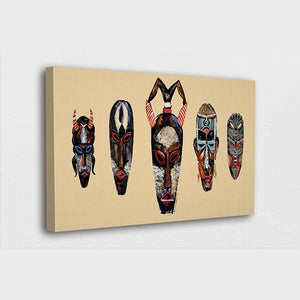 Painting - Traditional African Tribe Masks