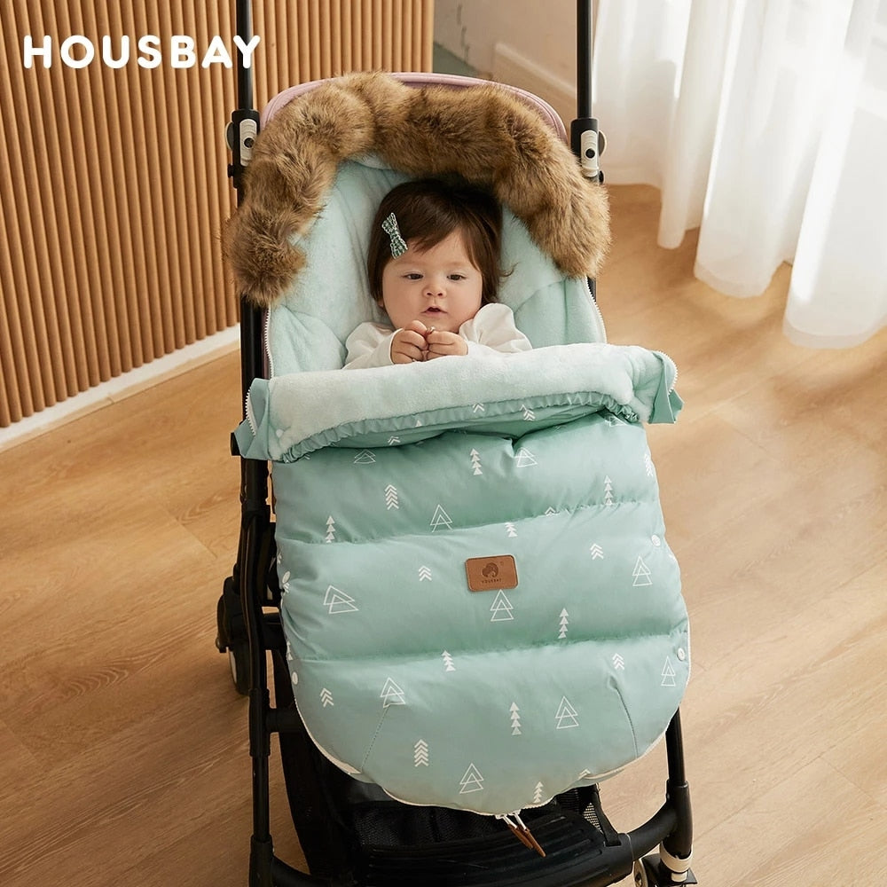 Baby Sleeping Bags -  Winter Thick Fur Collar