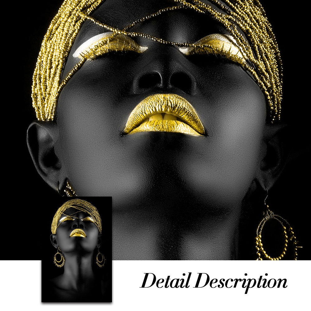 Modern African Woman Wall Art Prints