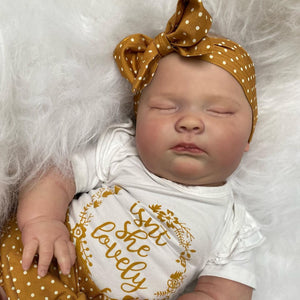 60cm 3D Skin Soft Silicone Reborn Baby Sleeping Girl