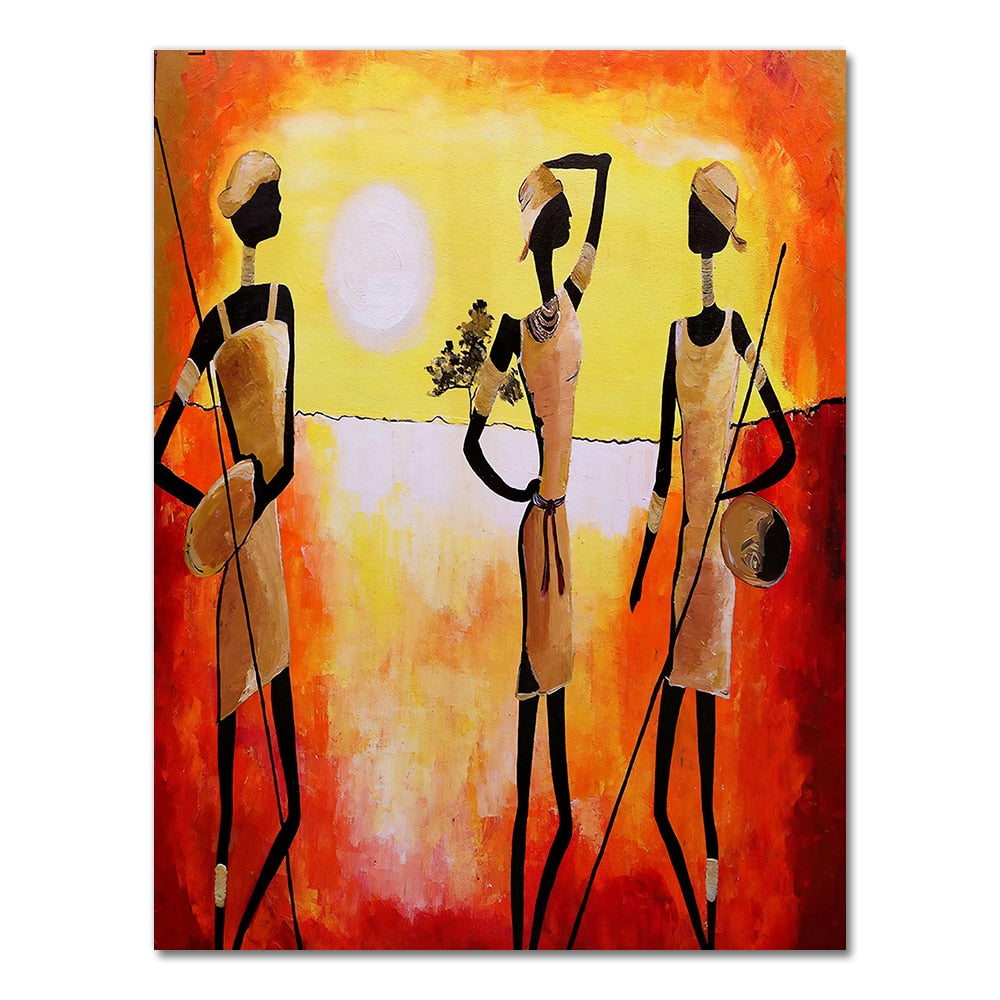 Painting - African Woman Classic Vintage Wall Art