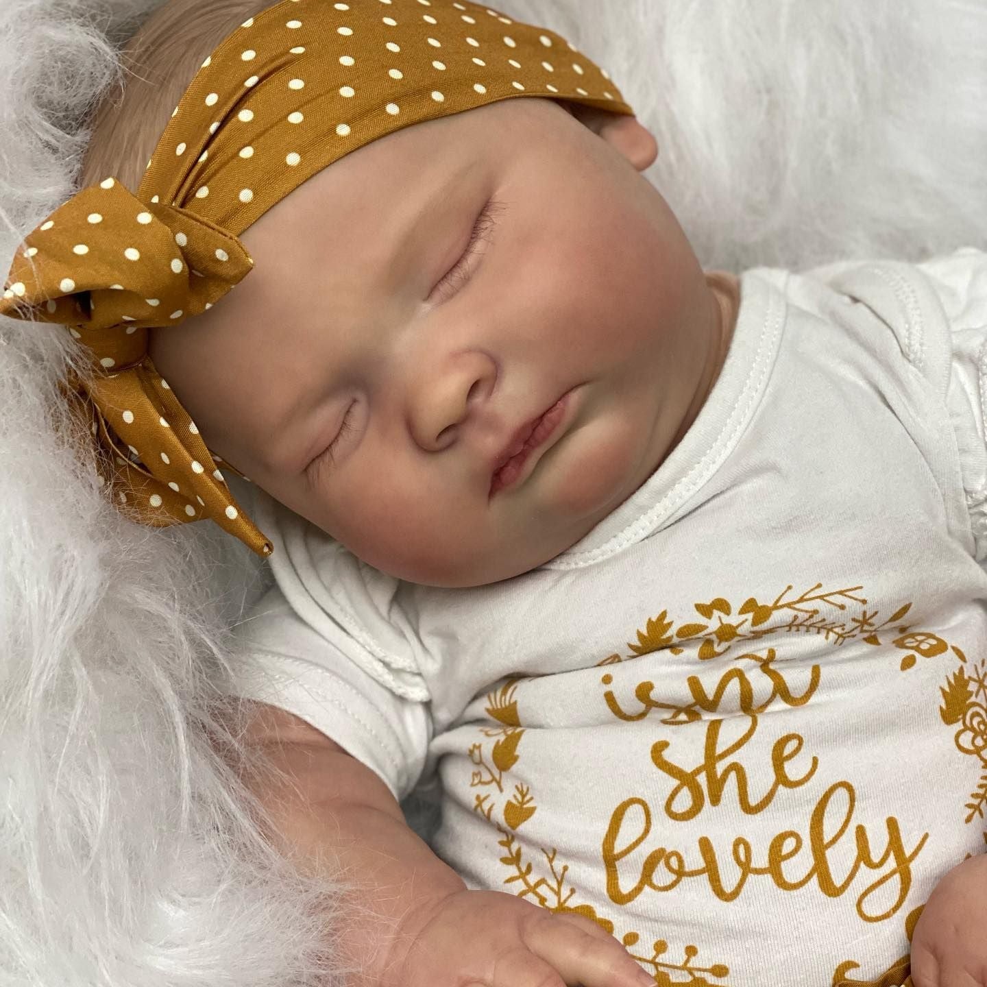 60cm 3D Skin Soft Silicone Reborn Baby Sleeping Girl