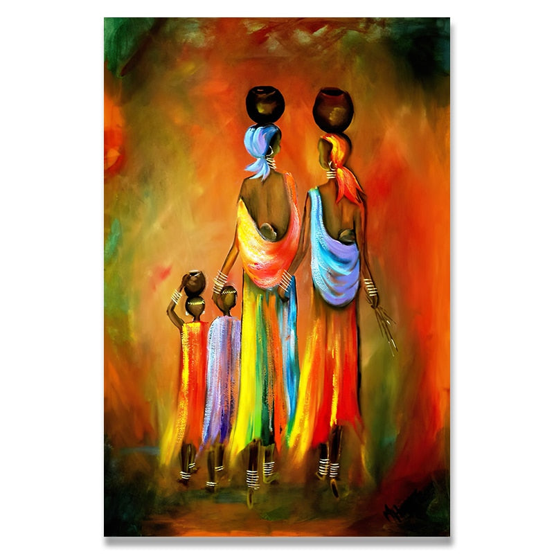 Painting - African Woman Classic Vintage Wall Art