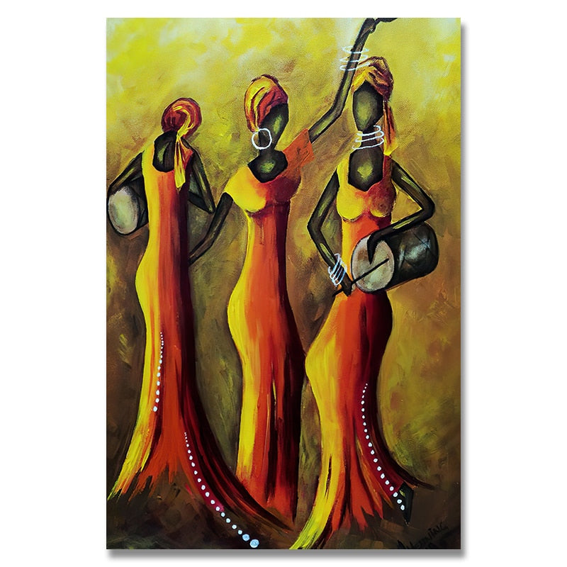 Painting - African Woman Classic Vintage Wall Art