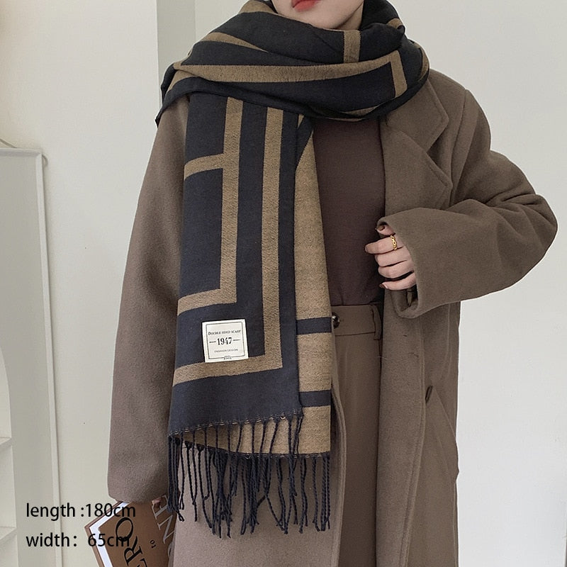 Scarf - Warm Cashmere Imitation Shawl