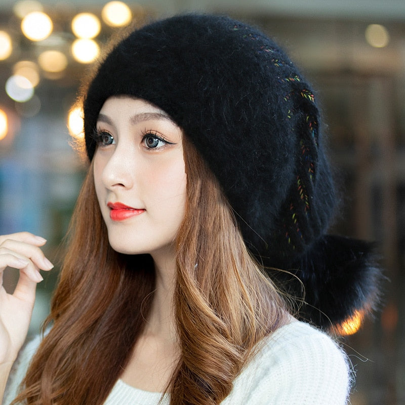 Women Hat -  Fleece Knitted Hat