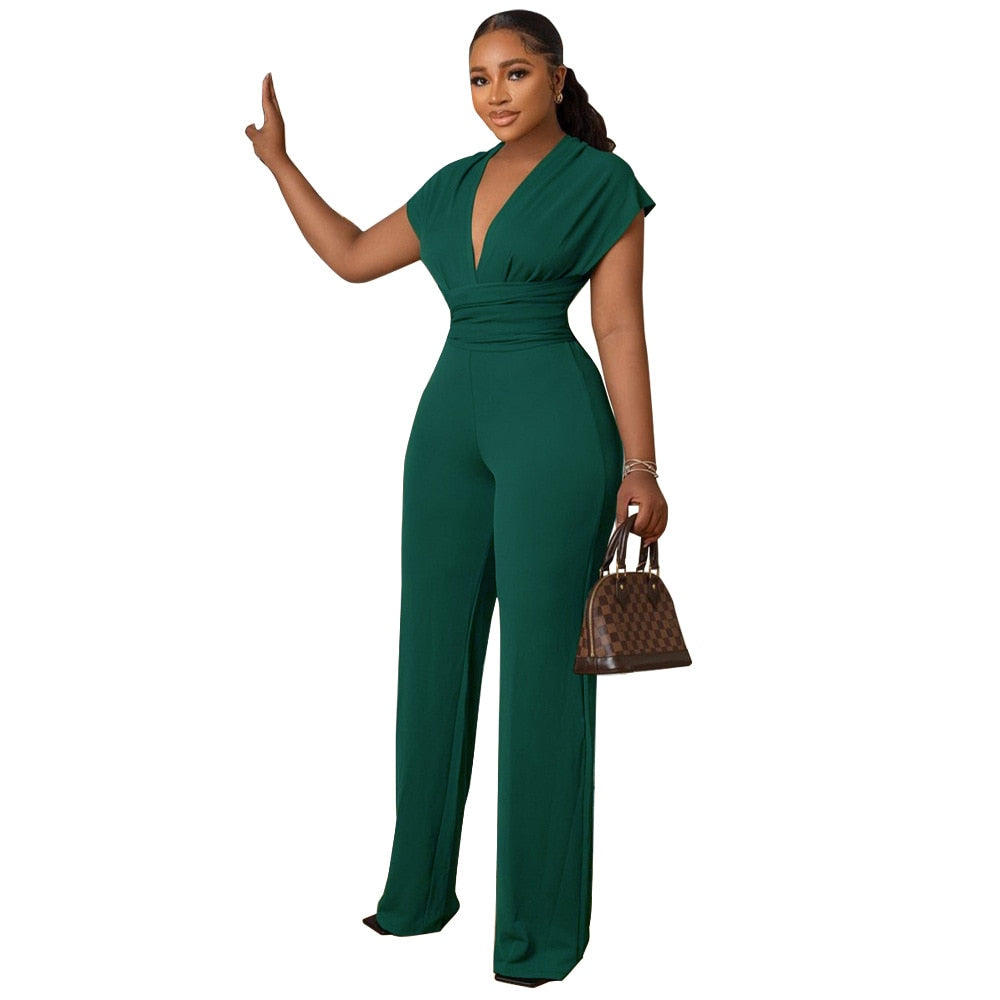 Elegant Halter Neck Pant Suit