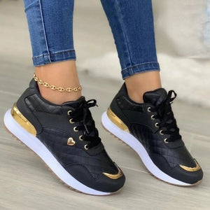 Sneakers Lace Up Casual Flats