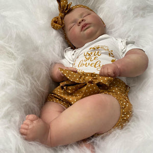 60cm 3D Skin Soft Silicone Reborn Baby Sleeping Girl