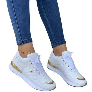 Sneakers Lace Up Casual Flats