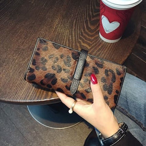 Long Leopard Wallets