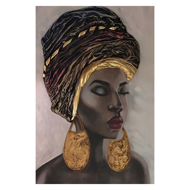 Painting - African Art Woman Painting