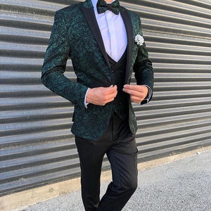 Suit - Green Sequins  Men's Suits